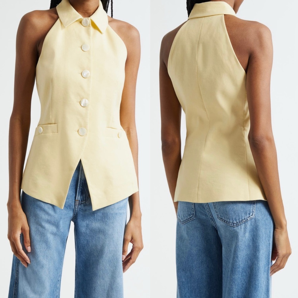 Veronica Beard Orlinda Halter Neck Vest - Picture 6 of 16